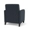 Lesro Siena Lounge Reception Guest Chair, Black, RS Night Sky Back, MD Farro Seat, RS Night Sky Arm Panels SN1101 - alternate 3
